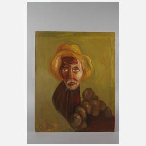 Gerhard Schöpplein, Bauer mit Kartoffeln