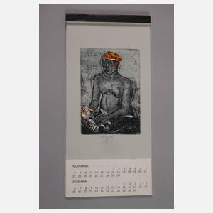 Jürgen Wenzel, Originalgrafischer Kalender ”Bali”
