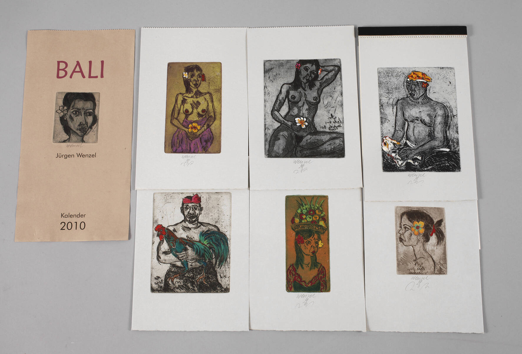 Jürgen Wenzel, Originalgrafischer Kalender ”Bali”