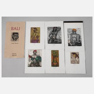 Jürgen Wenzel, Originalgrafischer Kalender ”Bali”