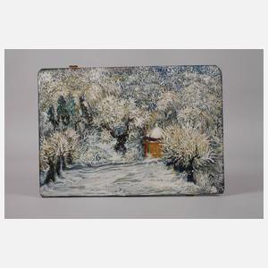 Prof. Heinz Werner, Häuschen im winterlichen Park