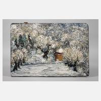 Prof. Heinz Werner, Häuschen im winterlichen Park111