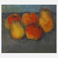 Prof. Heinz Werner, Stillleben mit Äpfeln und Birnen111