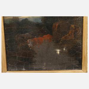 Nicolaes Berchem, attr., Bukolische Landschaft