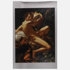 "Johannes der Täufer mit dem Widder" nach Caravaggio