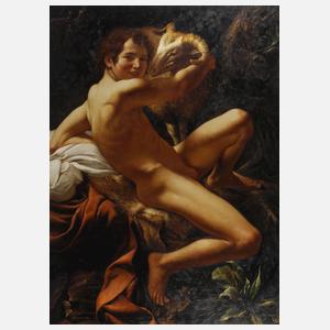 "Johannes der Täufer mit dem Widder" nach Caravaggio