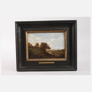 Herbstlandschaft mit Wanderern