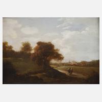 Herbstlandschaft mit Wanderern111