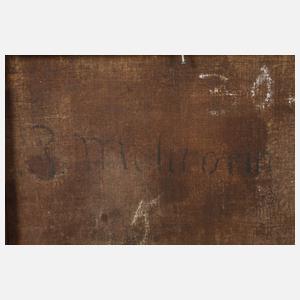 Abendlandschaft mit Wanderern