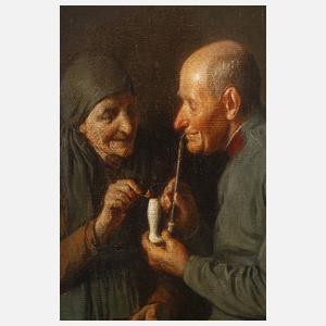 Prof. Friedrich Friedländer, Die Pfeife am Abend