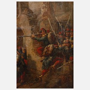 Johann Baptist Heinefetter, Schlachtenszene 1870–71