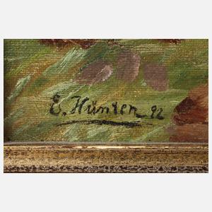 Prof. Emil Hünten, Stärkung im Mannöver