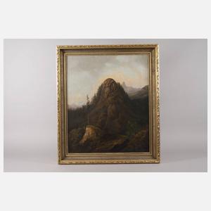 H. Lehmann, Wandersmann im Hochgebirge