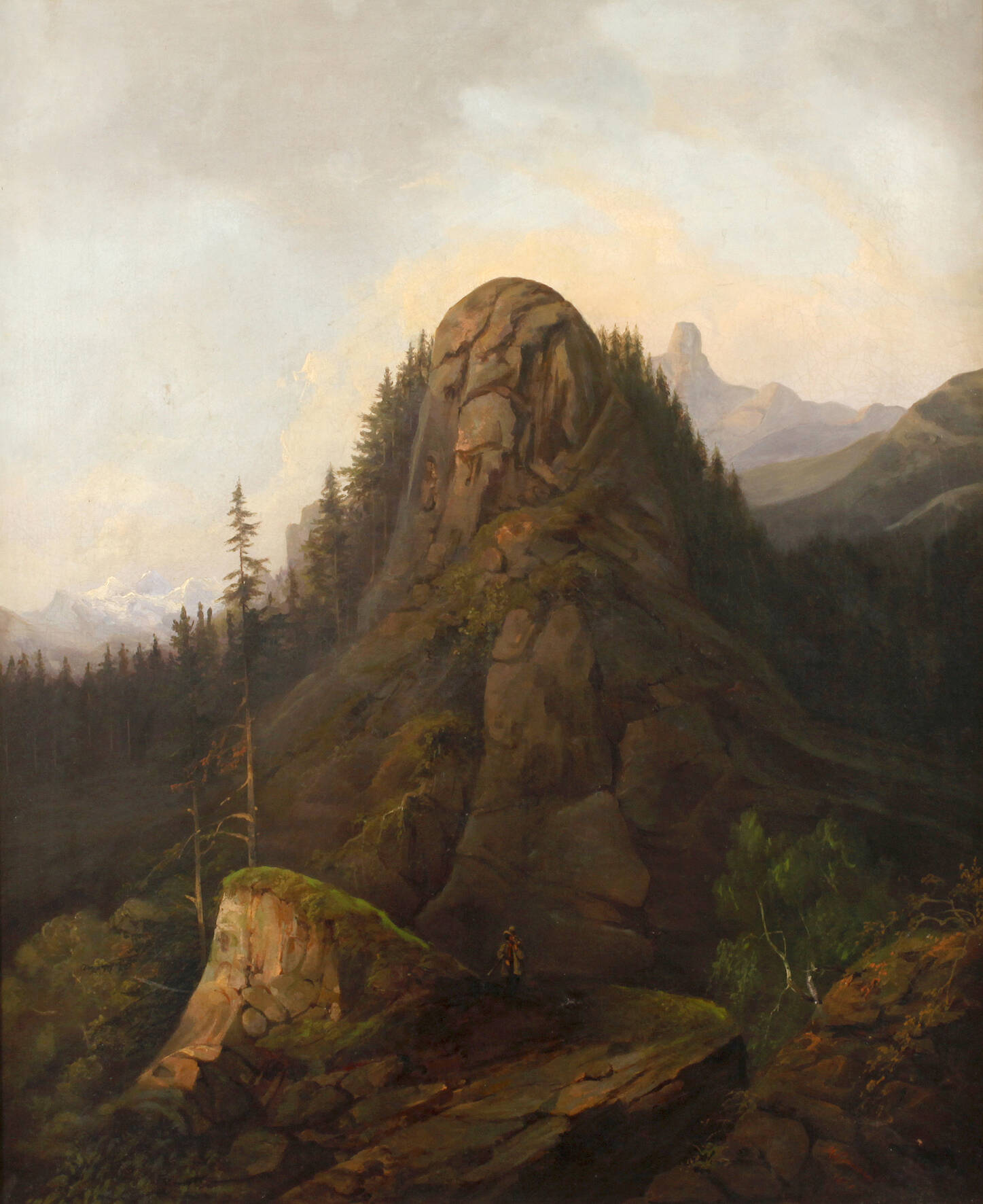 H. Lehmann, Wandersmann im Hochgebirge