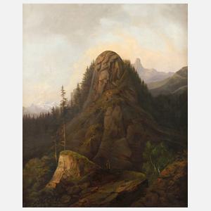 H. Lehmann, Wandersmann im Hochgebirge