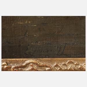 Charles Louis Lesaint, attr., Im Kreuzgang