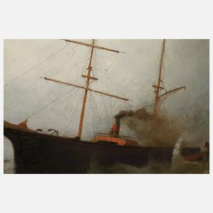 Ernst Penning, Dampfschiff im Sturm