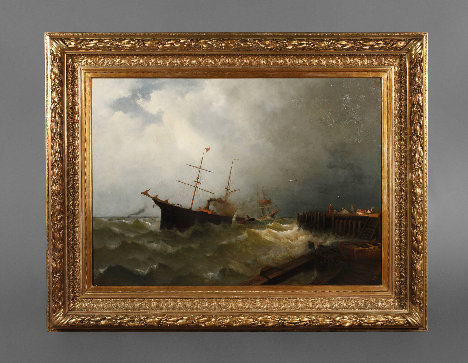 Ernst Penning, Dampfschiff im Sturm