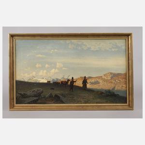 Weidig, Norwegische Landschaft mit Rentieren