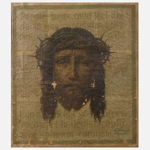 "Ecce Homo" – Christuskopf mit Dornenkrone