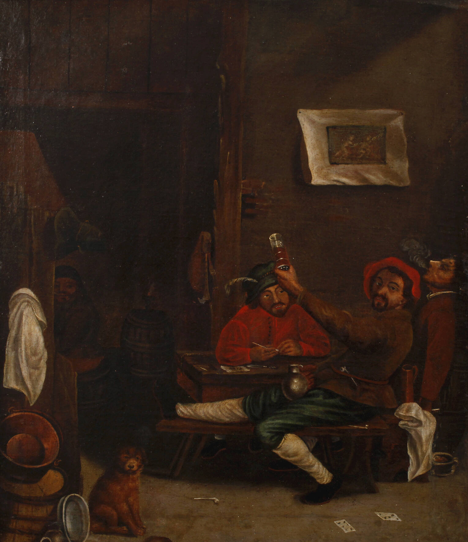 Holländische Trinkszene