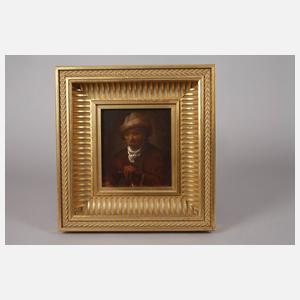 Bildnis eines Herrn mit Strickmütze