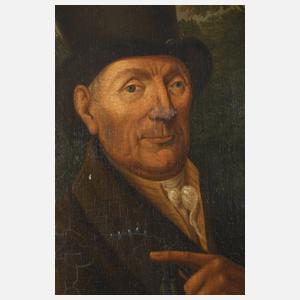 J. D. Meese, Eleganter Herr mit Windhunden