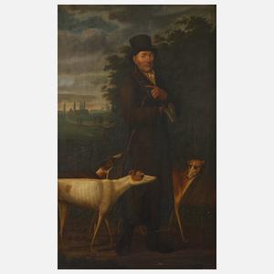 J. D. Meese, Eleganter Herr mit Windhunden