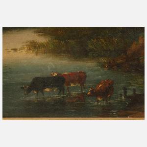 Kühe an der Tränke