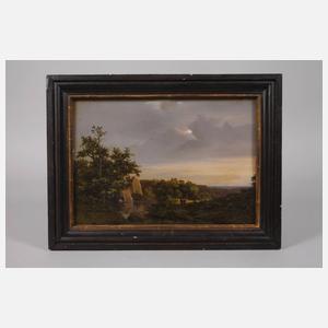 Sommerlandschaft mit Wanderern