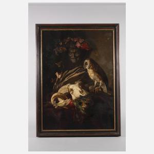 Vanitasstillleben mit Eule