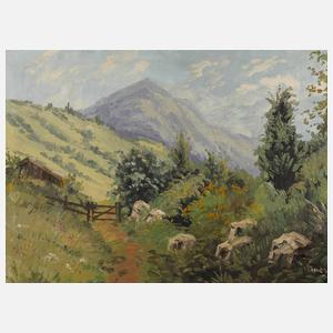 Ludwig von Andok, Weg in Gebirgslandschaft