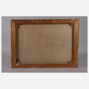 Rudolf Ballabene, Stillleben mit Dahlien