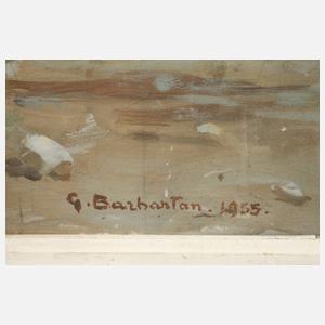 Gaston Barbantan, Brunnen auf dem Dorfplatz