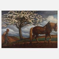 Carl Baum, pflügender Bauer111