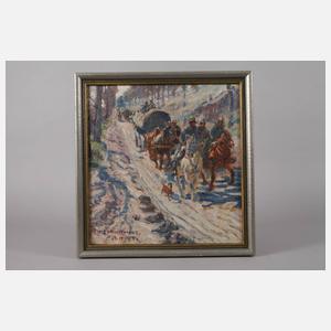 A. Baur, Soldatenkolonne