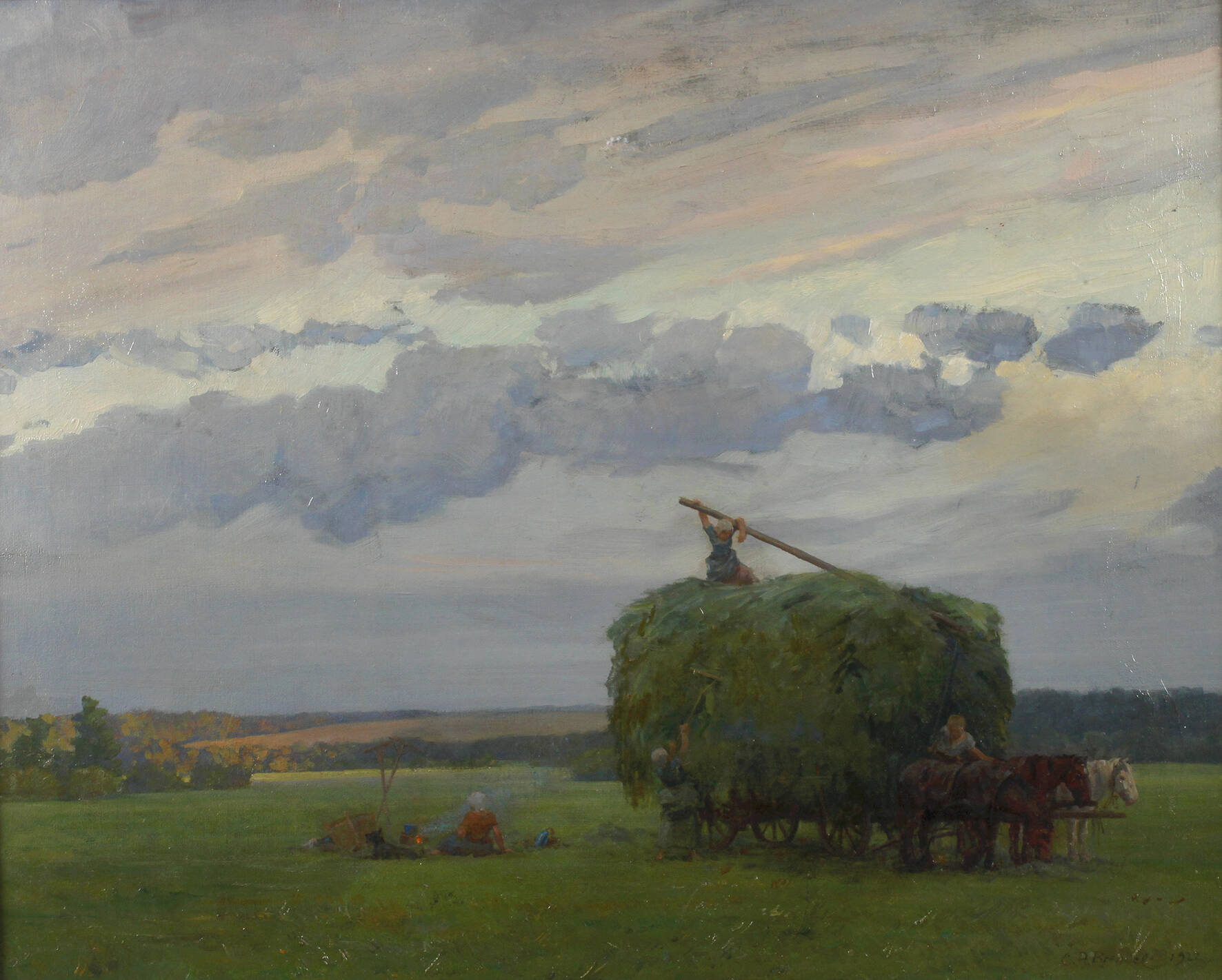 Prof. Carl Alexander Brendel, "Die letzte Heufuhre"