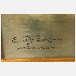 Ernst Bröcker, "Partie an der Pegnitz in Nürnberg"