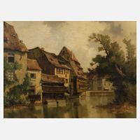 Ernst Bröcker, "Partie an der Pegnitz in Nürnberg"111