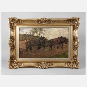 Adolf Erhorn, Beim Holzrücken