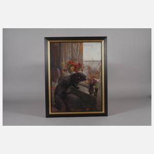 Ilda von Ernst-Lange, Katze am Fenster