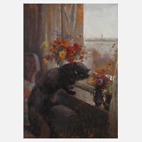 Ilda von Ernst-Lange, Katze am Fenster111