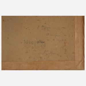 M. Fless, Stillleben mit Flasche