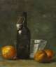 M. Fless, Stillleben mit Flasche