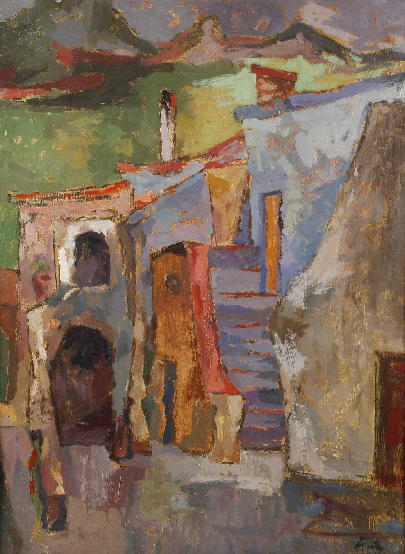 Arnold Fritz, Dorf im Gebirge