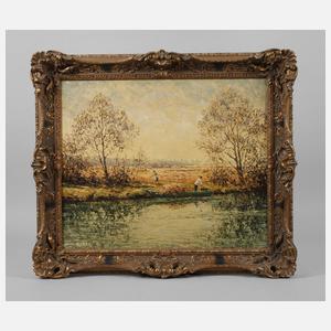 Karl Gaiser, Bei der Schilfernte