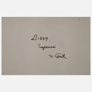 Prof. Hermann Gradl, Am Tegernsee