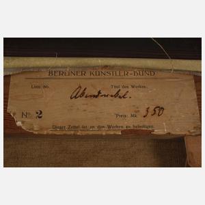 Kurt Haase-Jastrow, "Abendnebel"