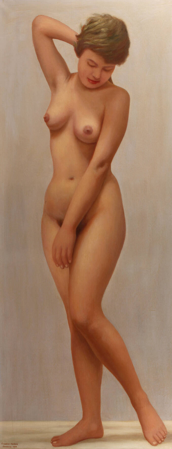 Friedrich Hestera, Stehender Mädchenakt