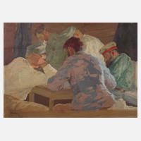 Hugo Hodiener, Soldaten im Unterstand111